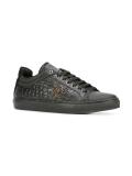 embossed crocodile effect sneakers