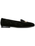 crown embroidered slippers