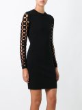 cut-off sleeve detailing dress