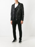 woven biker jacket