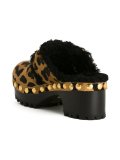 leopard print mules