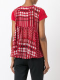 scarf print T-shirt