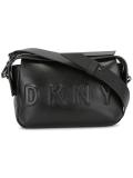 embossed logo shoulder bag