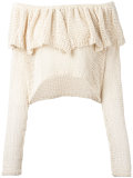 ruffle knit top