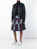calligraphy print drawstring skirt