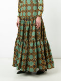circle print maxi skirt