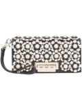flower embellished clutch