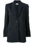 pinstripe tailored blazer