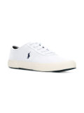 logo embroidered lace-up sneakers