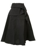 draped A-line skirt