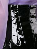varnished effect a-line skirt
