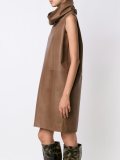 funnel-neck dress