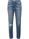 distressed boyfriend jeans