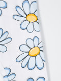 daisy print leggings