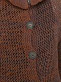 mesh knit button cardigan
