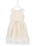 polka dot appliqué dress