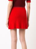 ribbed A-line knitted skirt