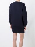 logo applique sweatshirt dress