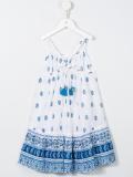 'Ikat Paisley Tiered Strappy' dress