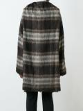 checked single breasted coat