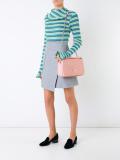 embossed shoulder bag