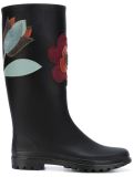 flower patch rubber boots