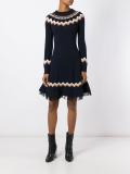 chevron knitted dress