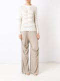 striped skit blouse