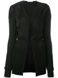 ribbed tie waist cardigan