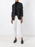 checked blazer