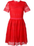 lace detail shift dress