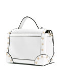 studded structured tote
