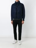 high neck buttoned jacket