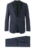 contrast lapel suit