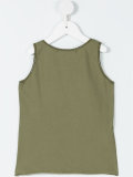 embroidered trim tank top