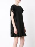 ruffled shift dress