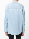 quilted effect casual shirt
