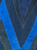 chevron panel mini dress