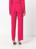 side stripe straight trousers 