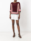 three-quarters sleeve knitted blouse