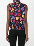 pussy bow sleeveless top