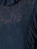 floral embroidered ruffle dress