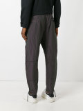 iridescent effect loose-fit trousers