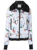 skier print padded jacket