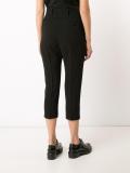 drop-crotch cropped trousers