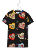 heart box print T-shirt