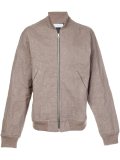 creased effect bomber jacket
