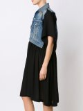 denim panel dress