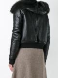 hooded bomber jacket