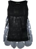 patchwork knitted tank top
